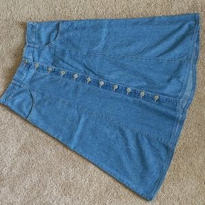 Vintage French Dressing Size 10 Jean Skirt